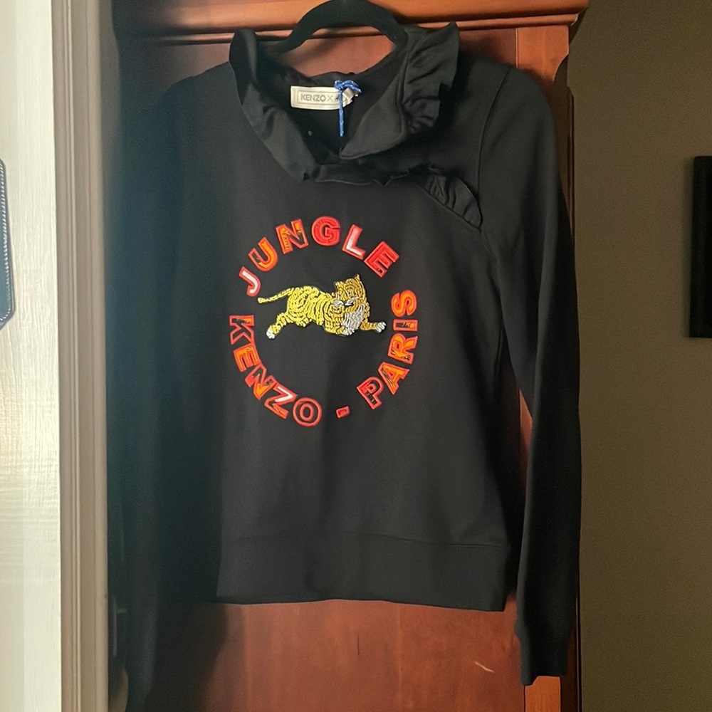 Kenzo x H&M sweatshirt size Small. Black.